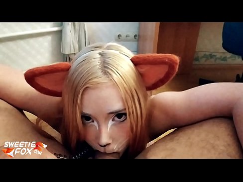 ❤️ Kitsune loro dick na kụkọba n'ọnụ ya ❤️ Anal video ﹏